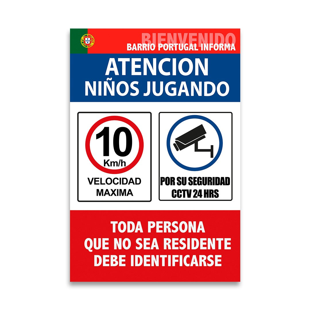 LETRERO CONDOMINIO BARRIO ACCESO VERTICAL