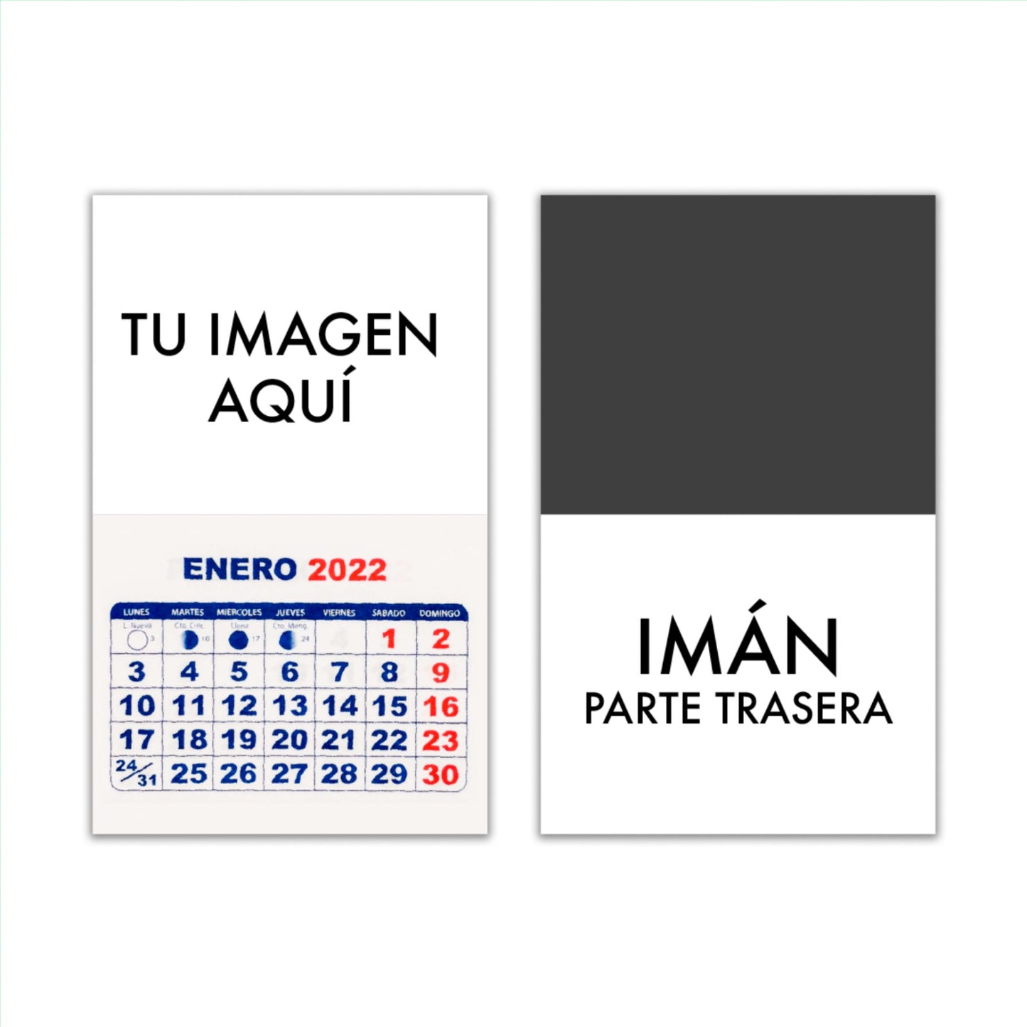CALENDARIO IMAN 100 unidades
