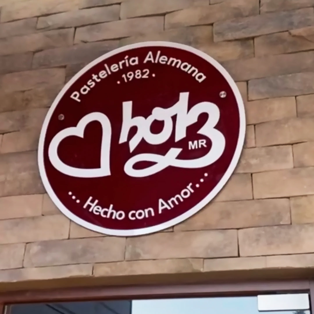 Letrero Acrílico Circular Personalizado con Tu Logo + 4 Distanciadores