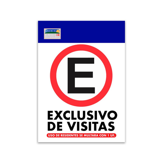 LETRERO CONDOMINIO BARRIO ESTACIONAMIENTO VISITAS