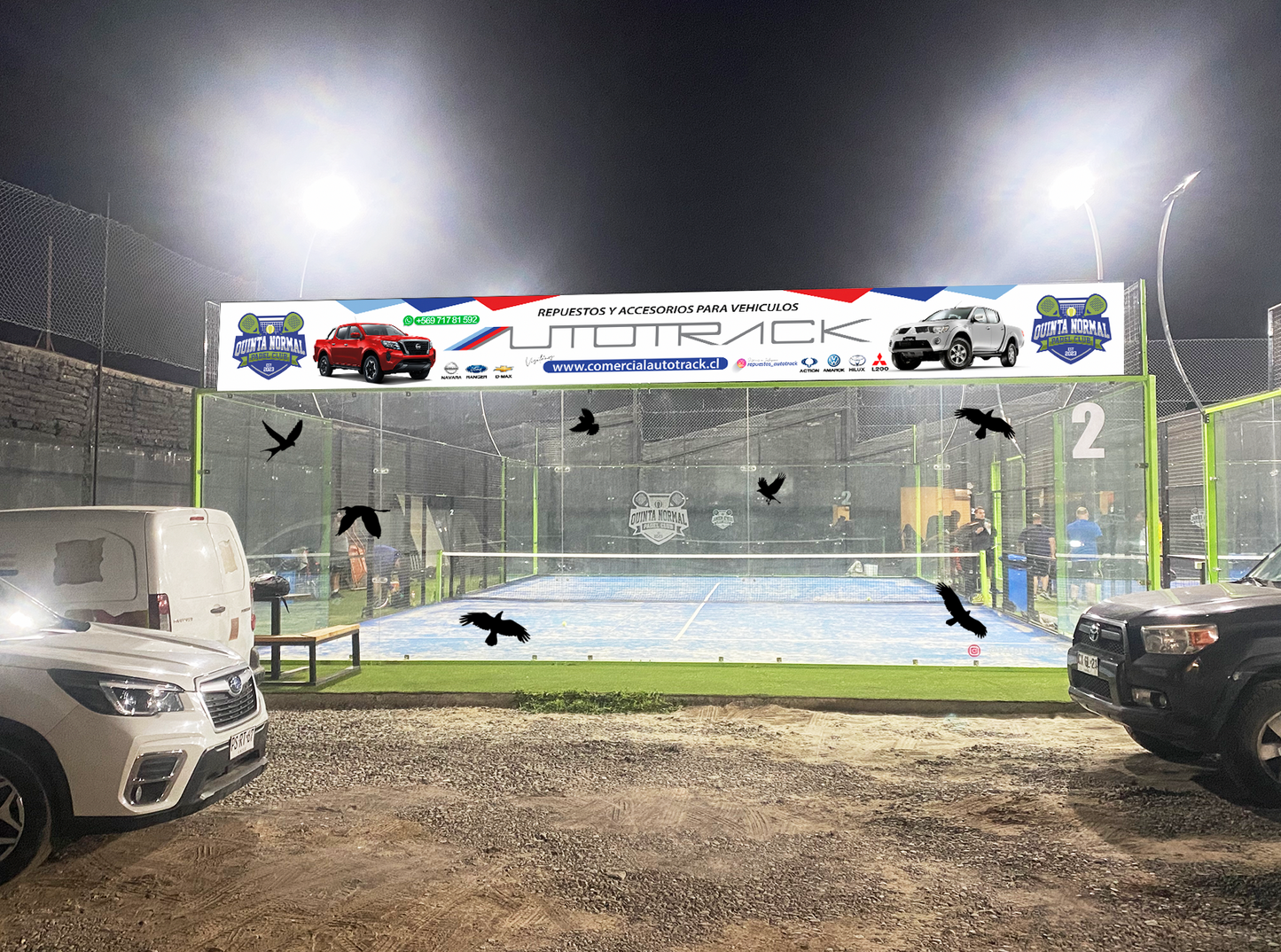 NUMEROS CANCHA DE PADEL