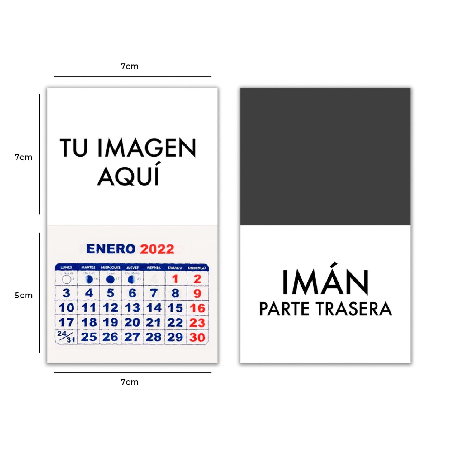 CALENDARIO IMAN 100 unidades