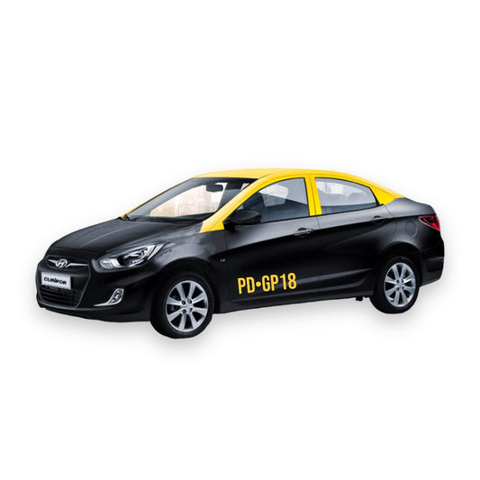 Patente taxi puertas y techo adhesivas