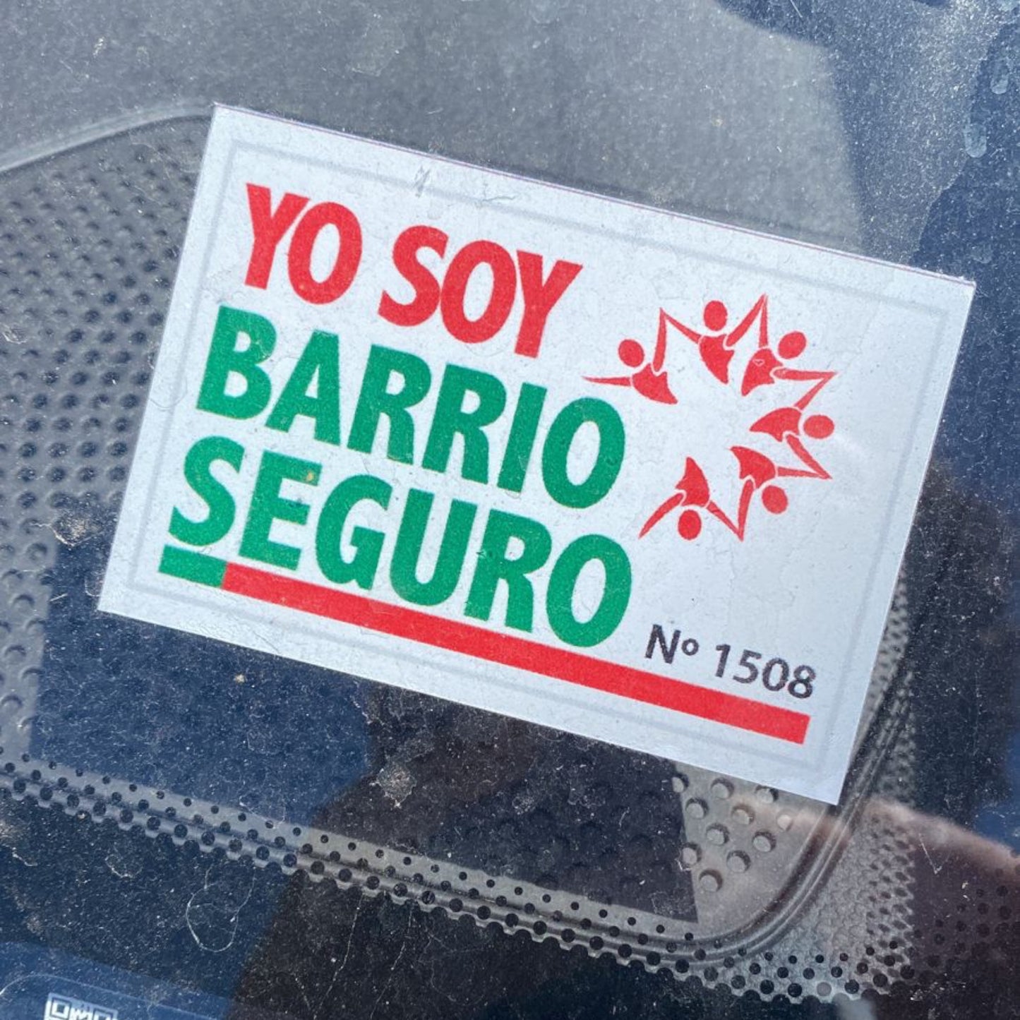 STICKER RESIDENTE 8x4 cms LETRERO CONDOMINIO O BARRIO