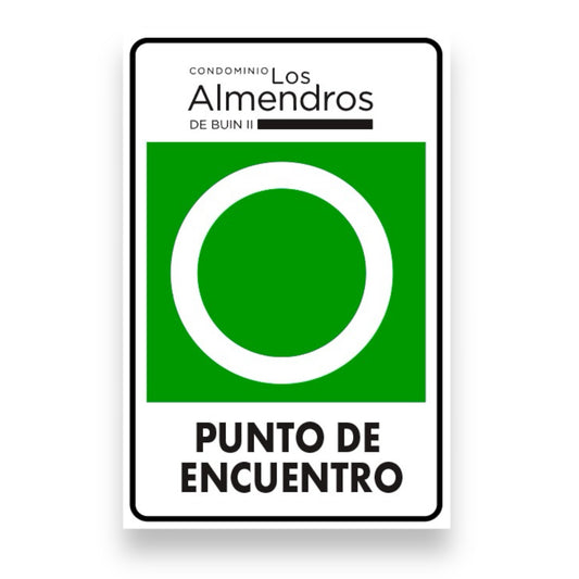 LETRERO CONDOMINIO BARRIO PUNTO DE ENCUENTRO