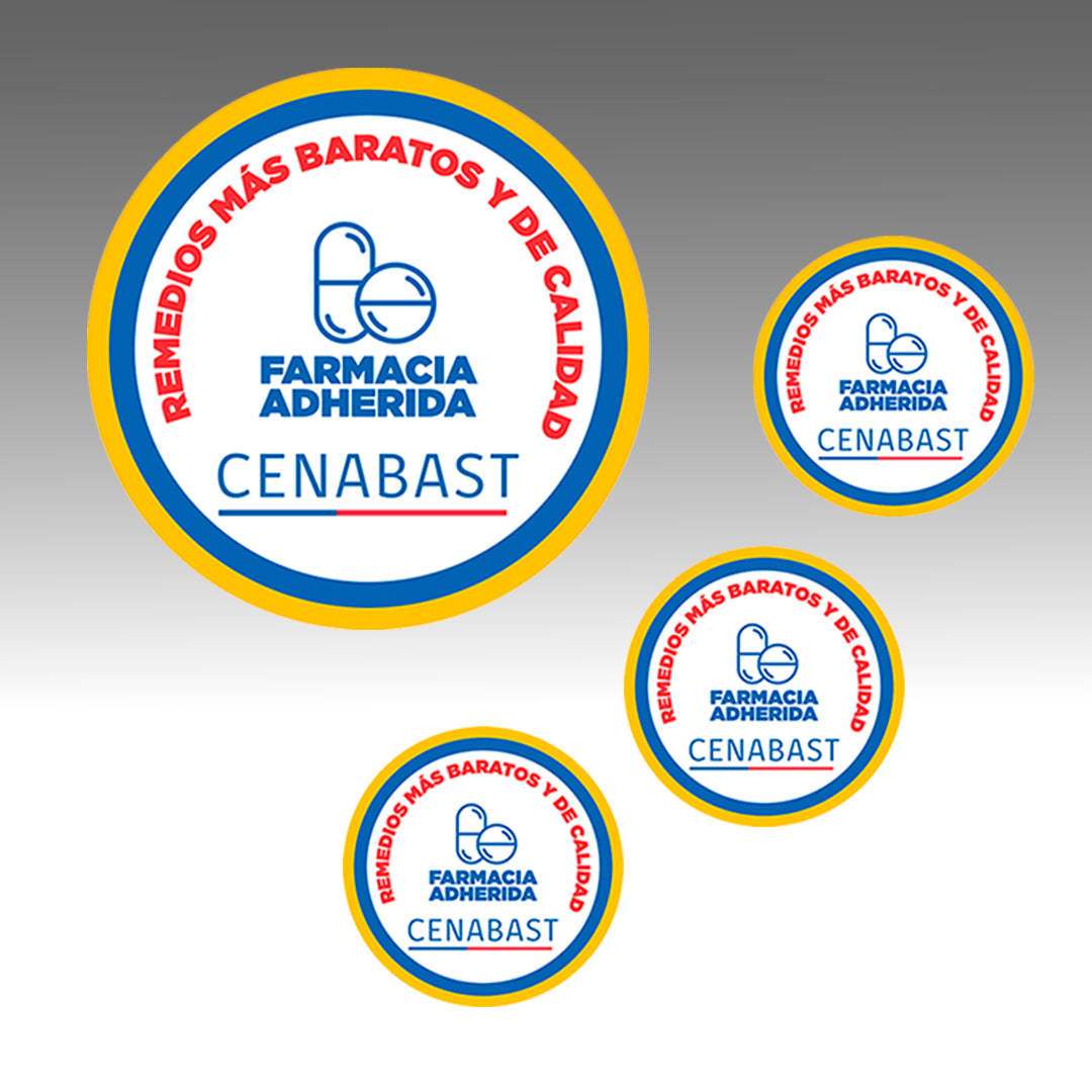 STICKER LOGO CENABAST 4 unidades